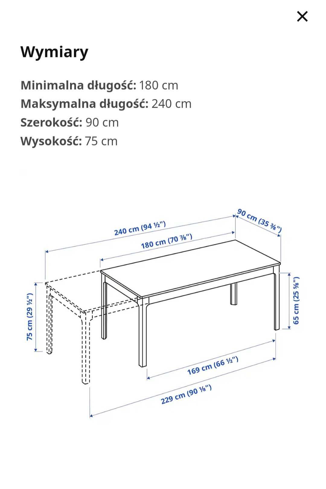 Stół z krzesłami IKEA