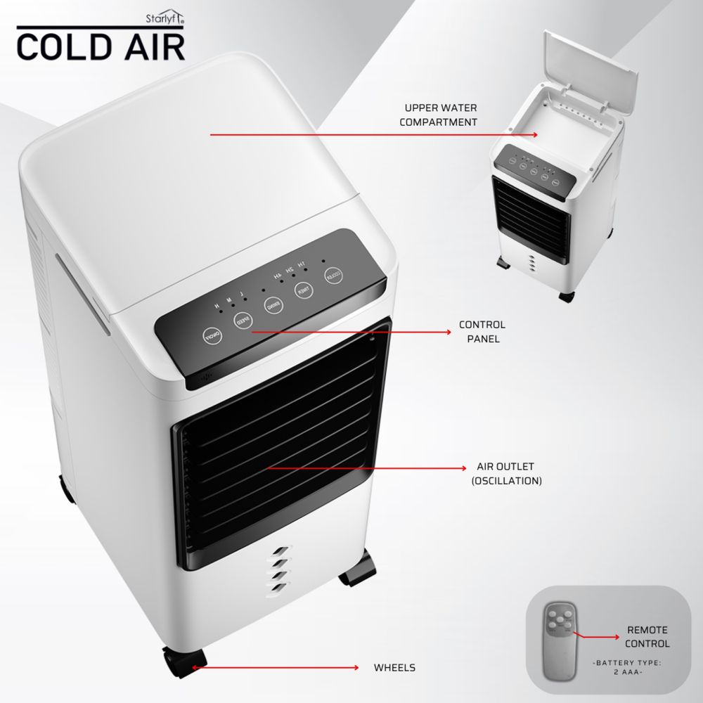 Ar Condicionado 3 em 1 Portatíl Starlyf Cold Air