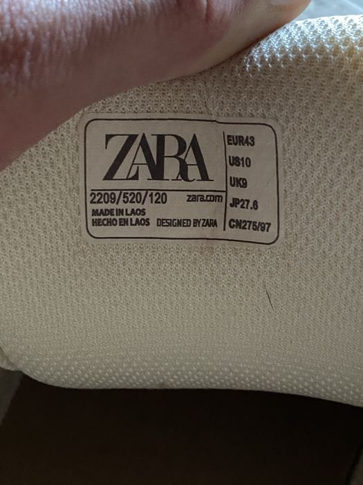 Кросівки zara чоловічі 42.5 43