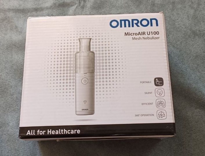 Nebulizator przenośny OMRON Micro Air U100, nowy, kompletny, sprawdzon