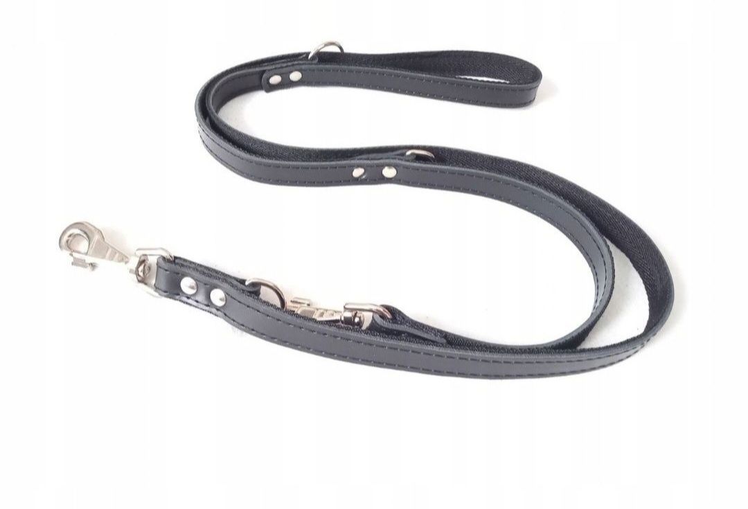 Smycz 220 cm/ 150 cm/110cm skórzana regulowana