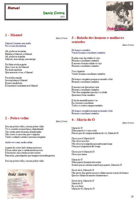 Deniz Cintra	- - - - -	Manuel	- - - - -	EP