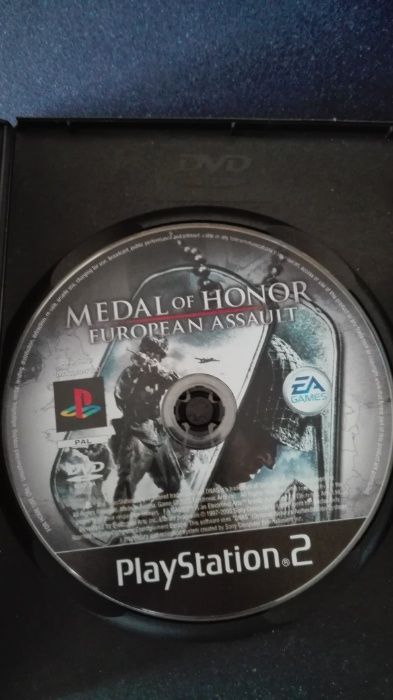 Jogo PlayStation 2 sem caixa - Medal of honor european assault