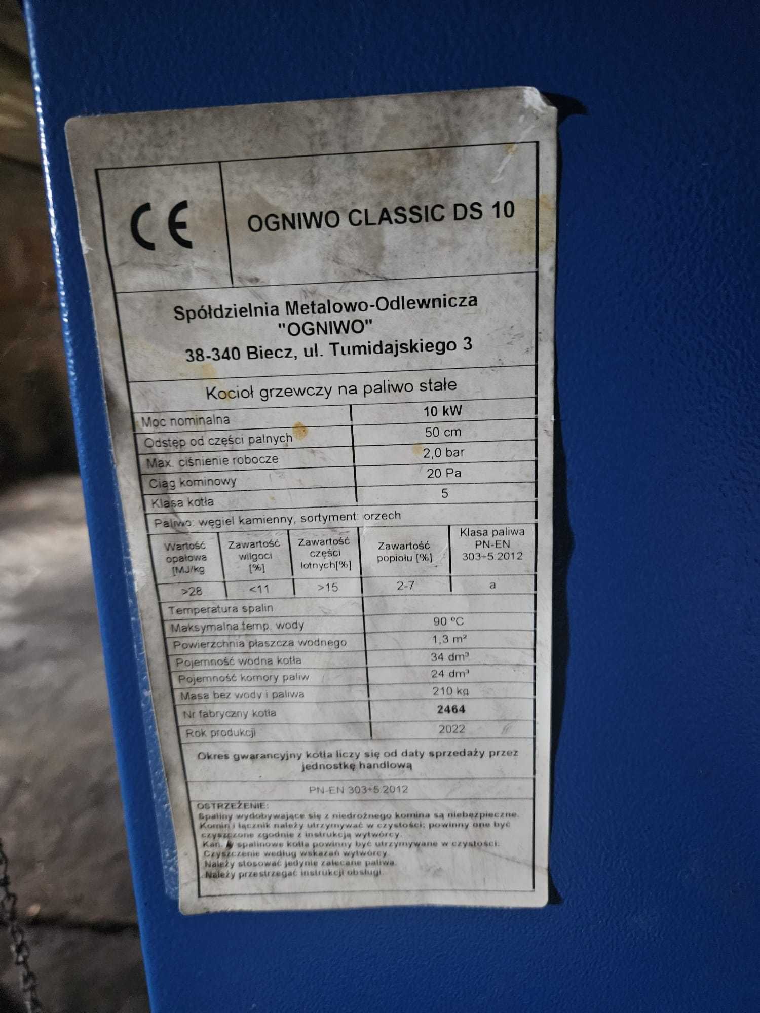 Piec 10 Kw 5 klasy Classic DS 10