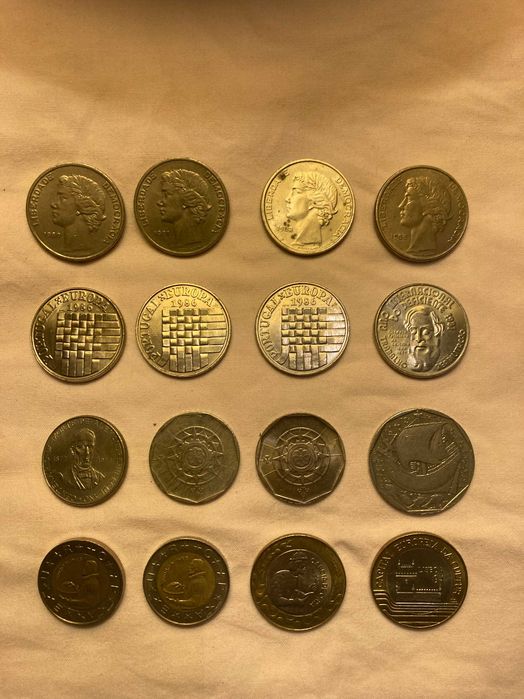 Lote de moedas escudo, circuladas