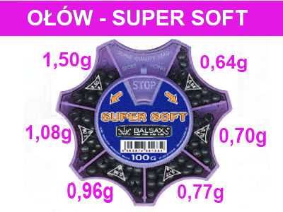 Śrut ołów wędkarski Balsax Super Soft 0,64g - 1,50g + żyłka GRATIS