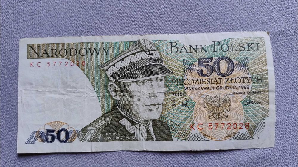 Banknot 50 zł z 1988 r