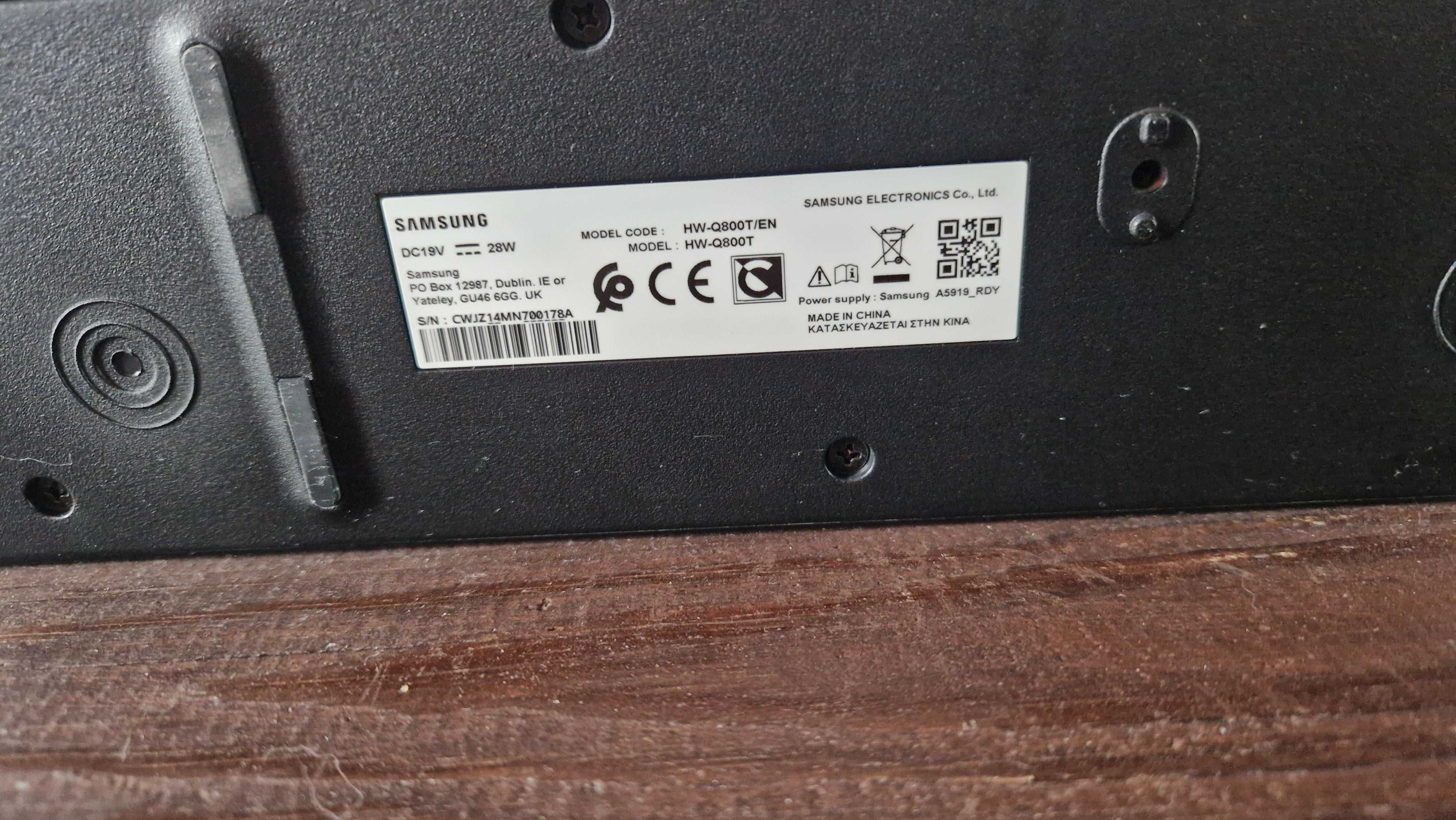 Soundbar SAMSUNG HW-Q800T, czarny