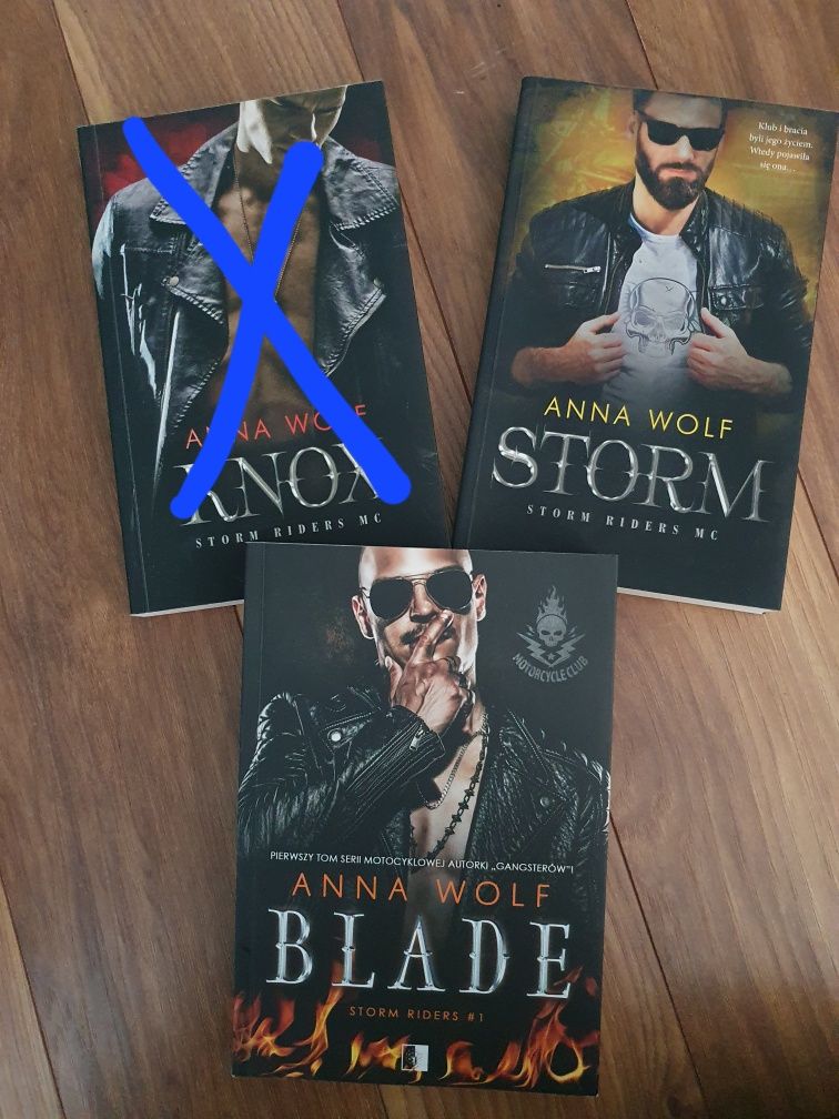 Książki Anna Wolf Blade, Knox, Storm