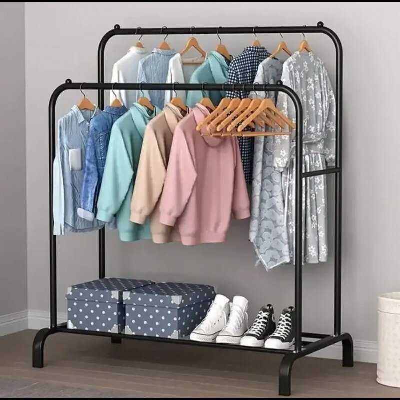 НОВИНКА ! Подвійна стійка сталева вішалка для одягу Loft Rack