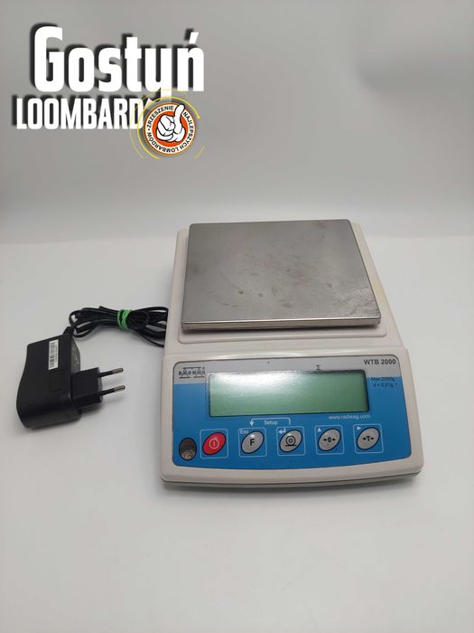 Od Lombard Gostyń Waga Radwag WTB 2000 elektr. precyzyjna do złota