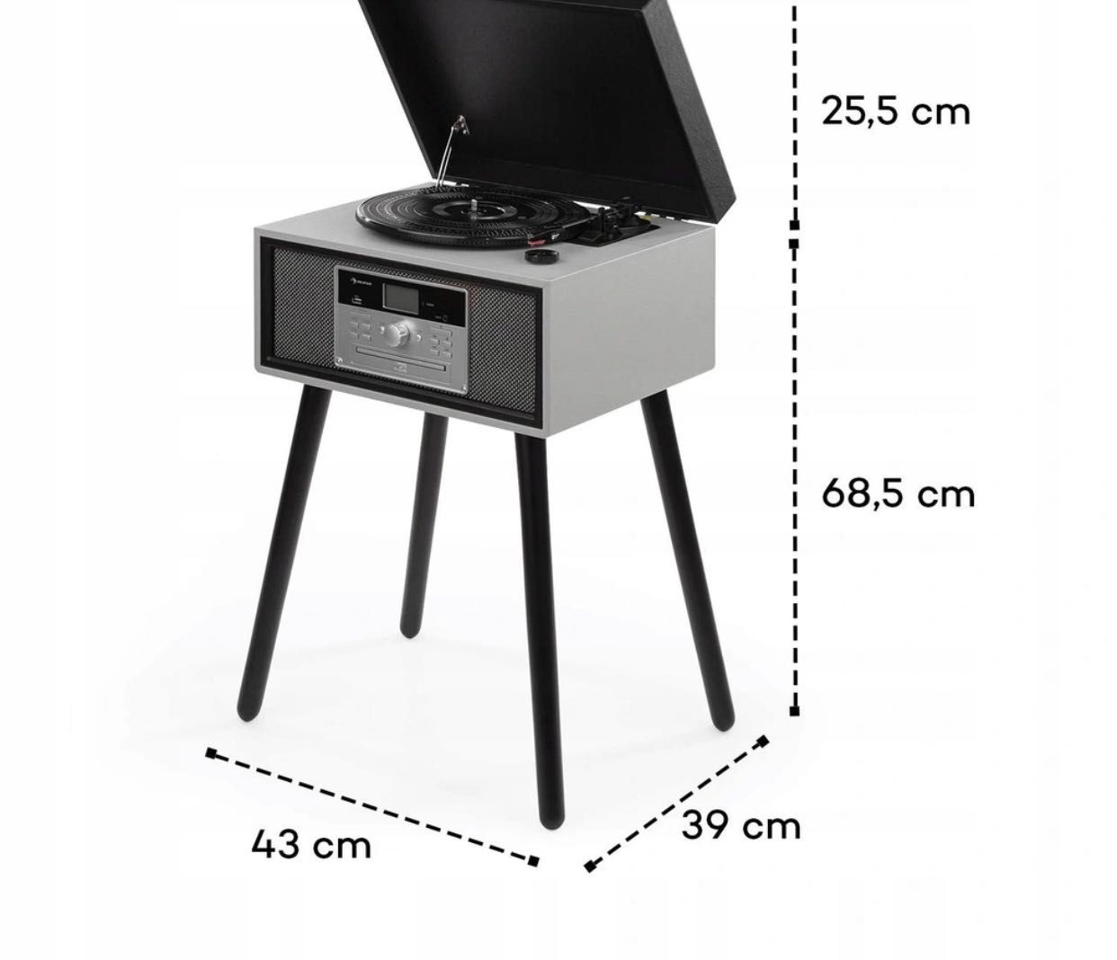 Gramofon Auna Mary Ann USB BT RADIO