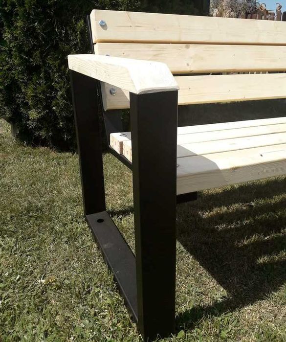 Ławka z podłokietnikiem 155 cm , parkowa , miejska , producent , atest