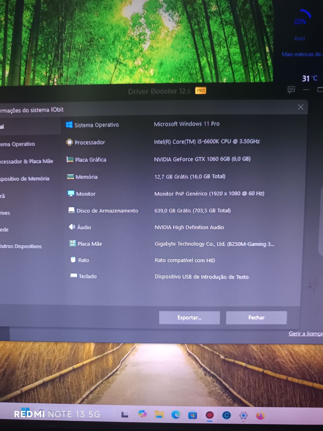 Desktop Gigabyte i5 6600k 3.9 GHz Turbo
