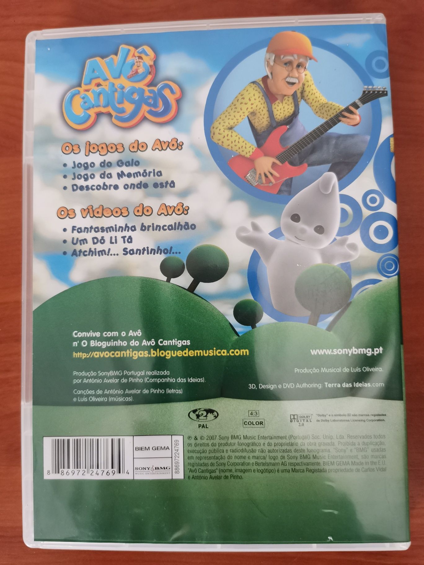 DVD - Avô Cantigas (3 Vídeos / 3 Jogos)