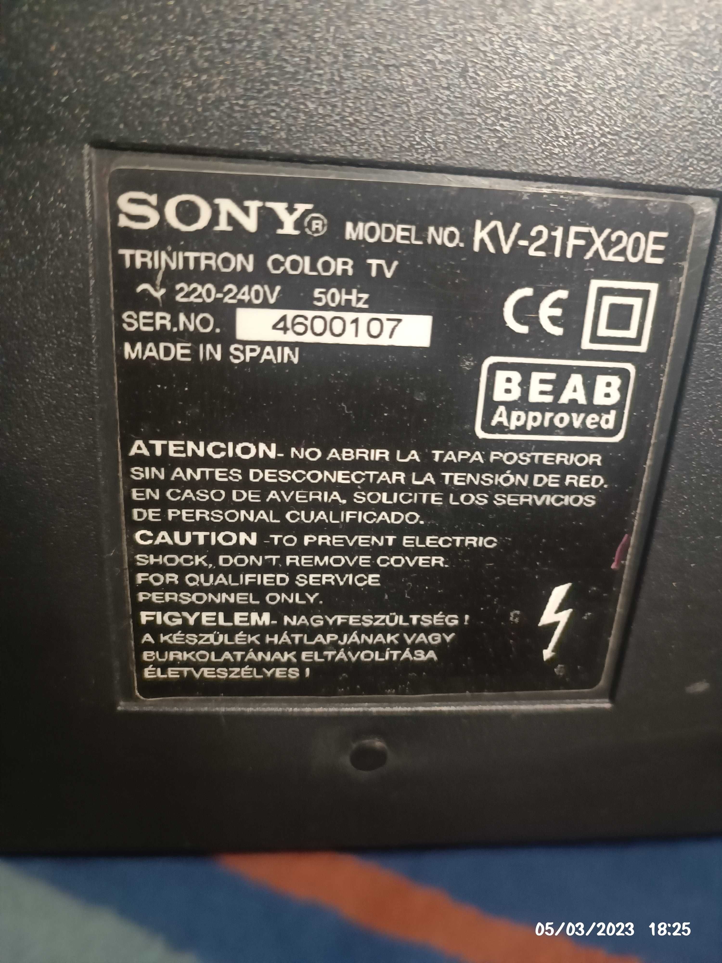 Televisão a cores marca Sony