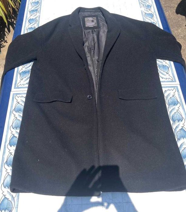 Sobretudo Preto Oversize pull&bear