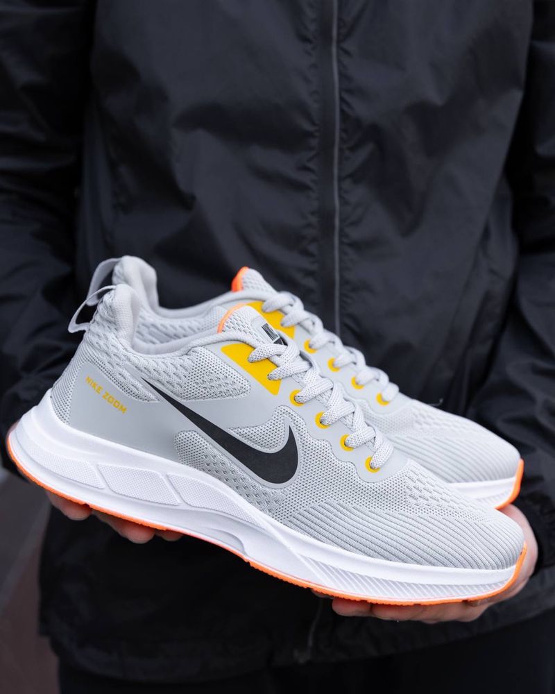 Мужские кроссовки найк зум Nike Zoom Silver Orange 40,41,42,43,44