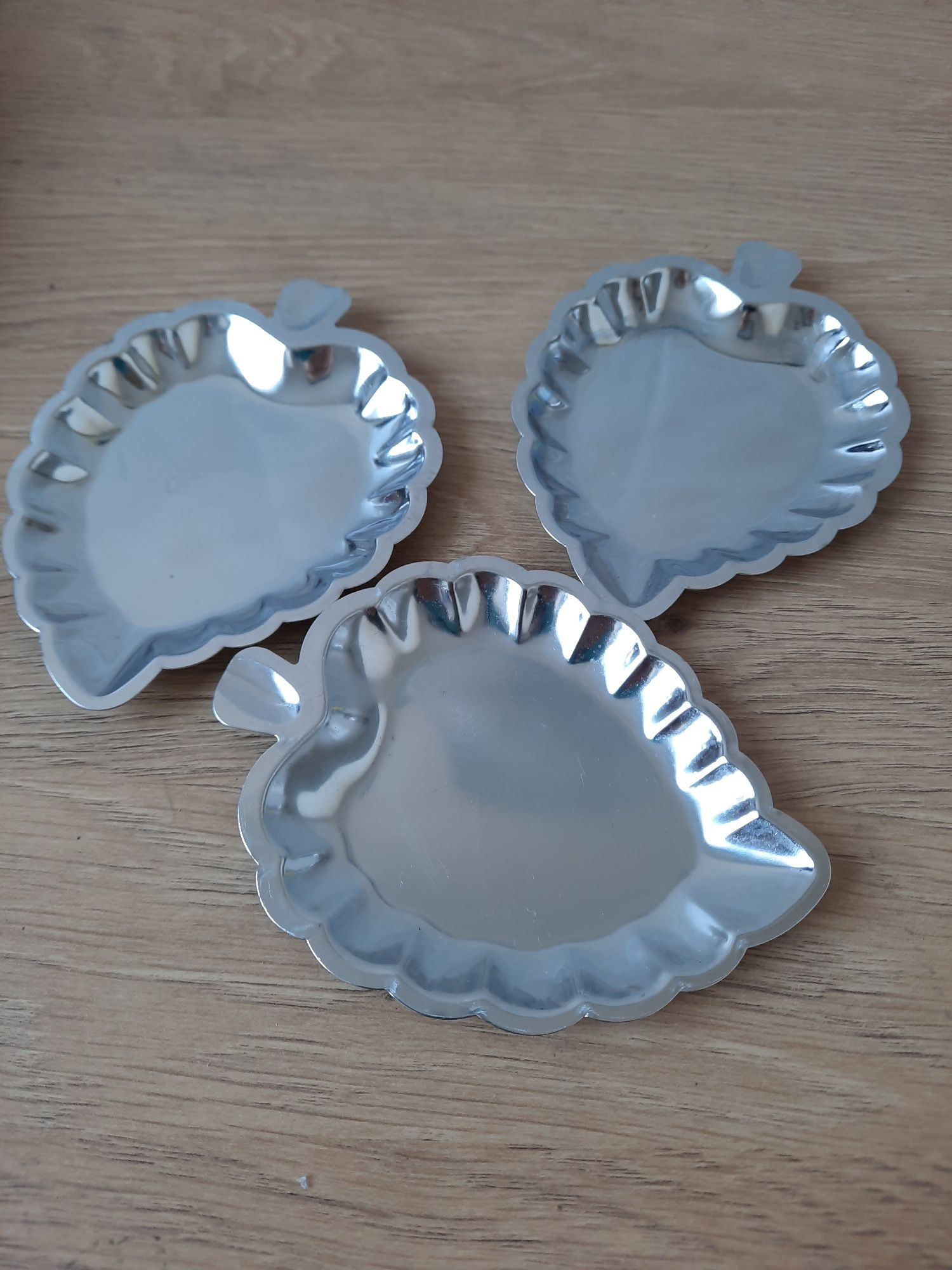 Popielniczki metalowe 3 szt