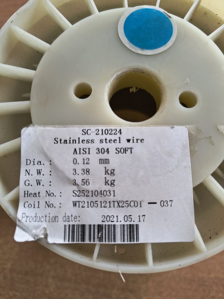 Drut nierdzewny 304 0,12