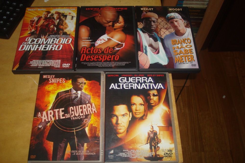9  dvds originais com wesley snipes alguns raros