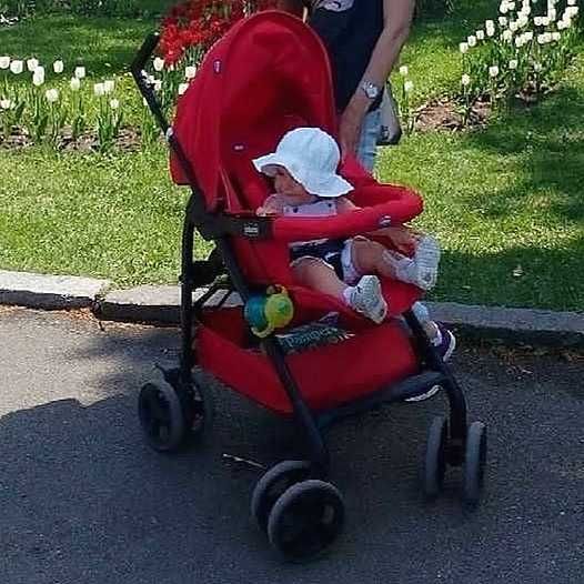 Дитячий візок коляска каляска  червона cicco