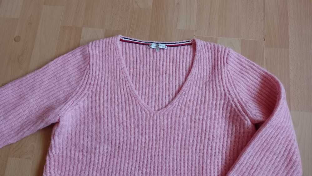 Damski sweter TOMMY HILFIGER r.L wełna stan bardzo dobry