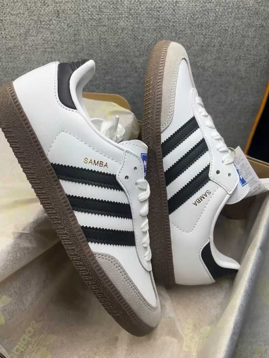 Adidas SambaOG_White Oryglnał Nowe Trampki Oddychający 43