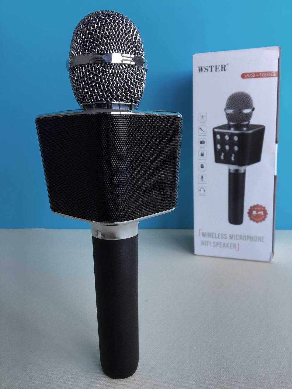 Мікрофон-караоке Bluetooth WSTER WS-1688, мікрофон караоке