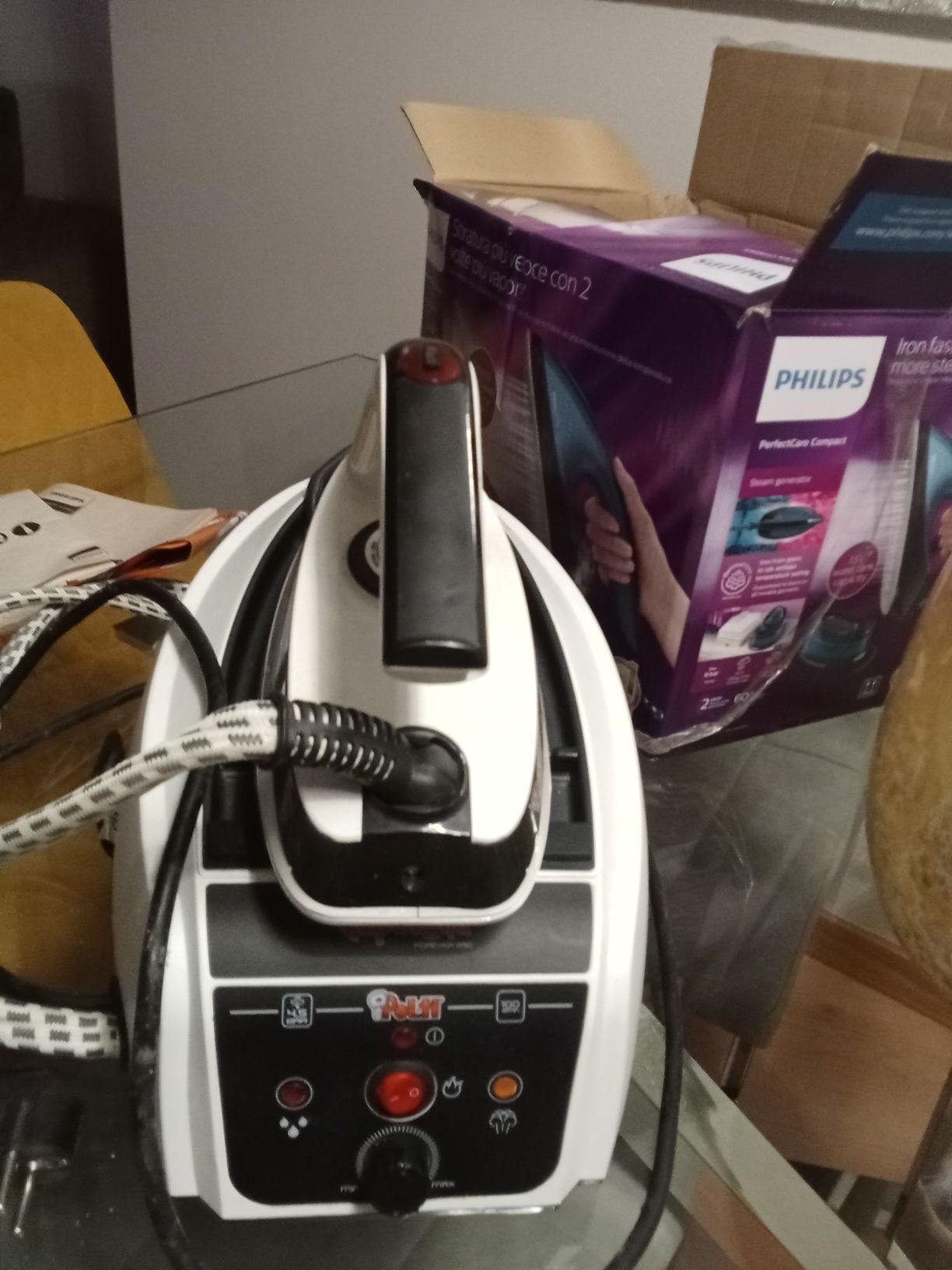 Vendo ferro de engomar com caldeira