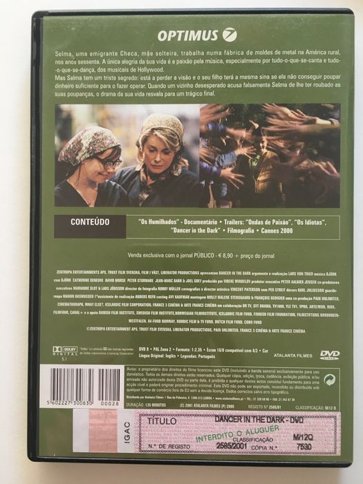 Dancer in the Dark - filme DVD NOVO