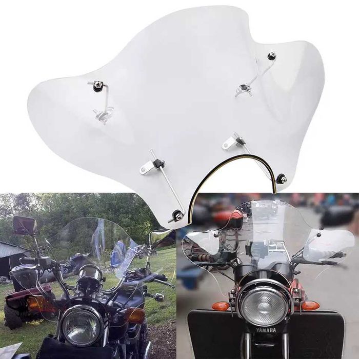 Ветровое лобовое стекло на мотоцикл чоппер Yamaha Suzuki Kawasaki Hond