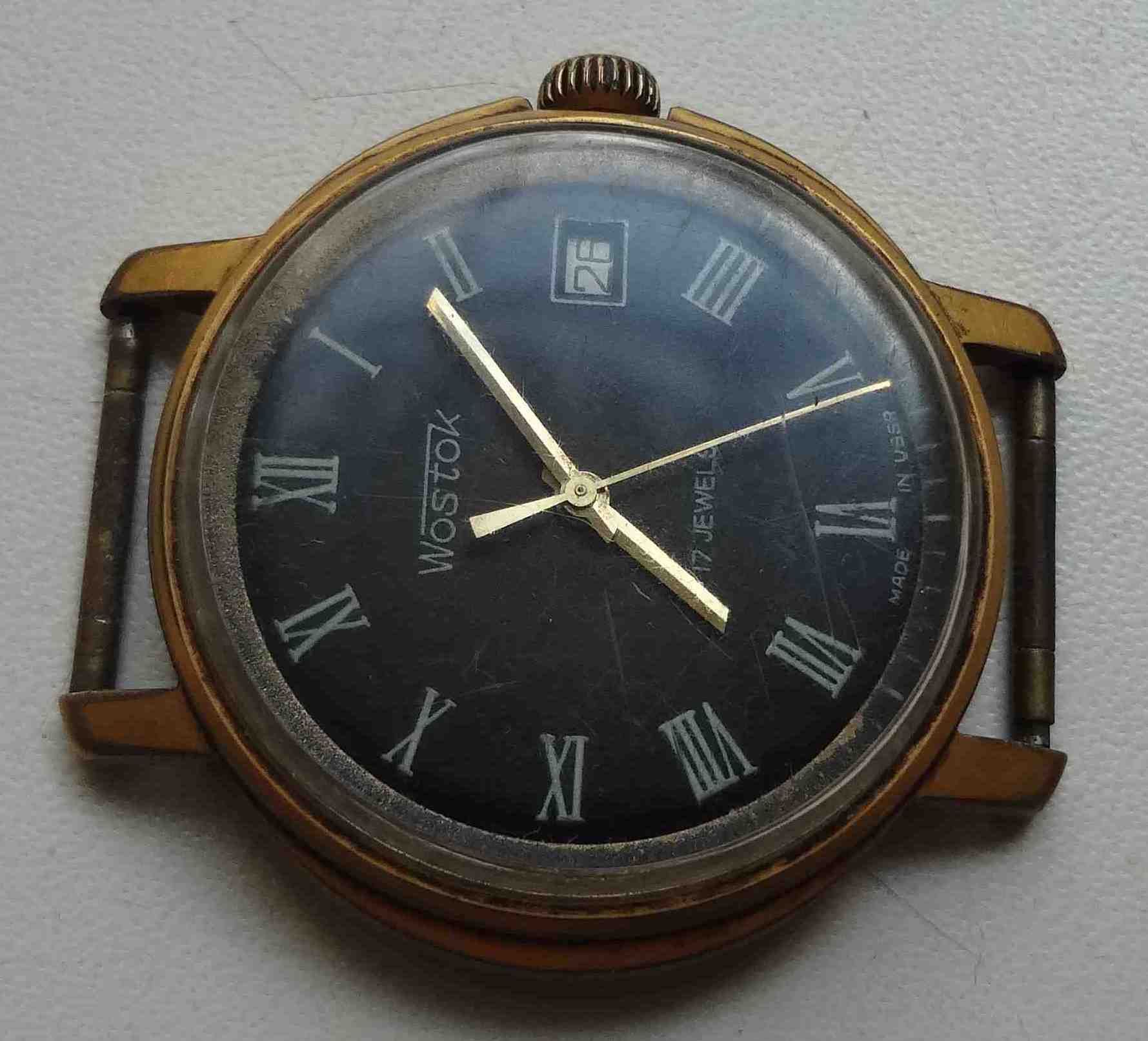 Часы Wostok СССР Восток Au5 с календарем, не частые, рабочие