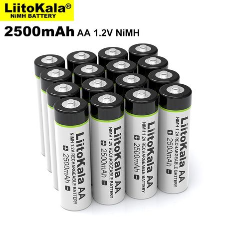 Аккумулятор AA Ni-MH Liitokala , батарейки 2500 Mah