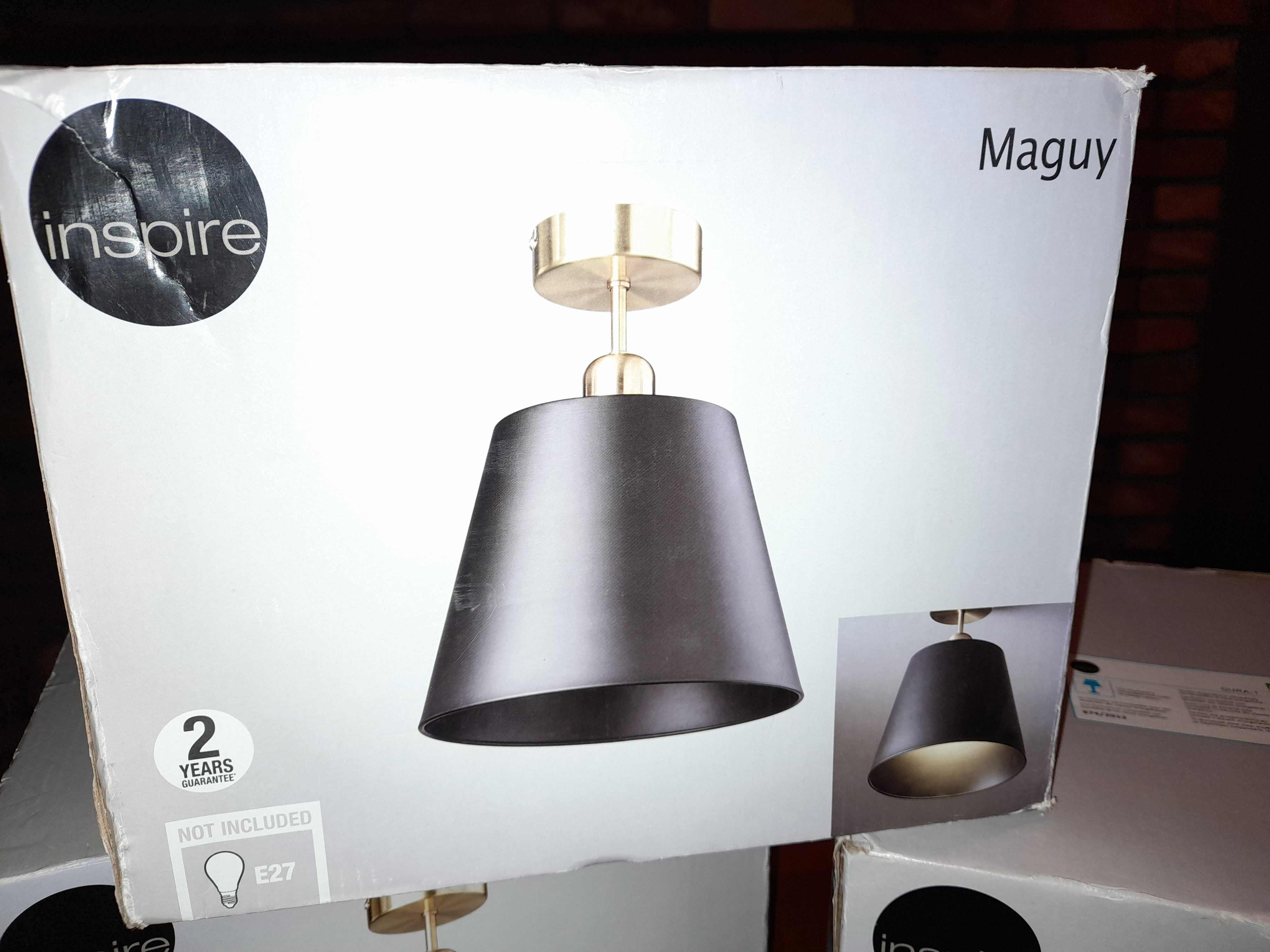 Lampa sufitowa NOWA - CZERŃ, ZŁOTO