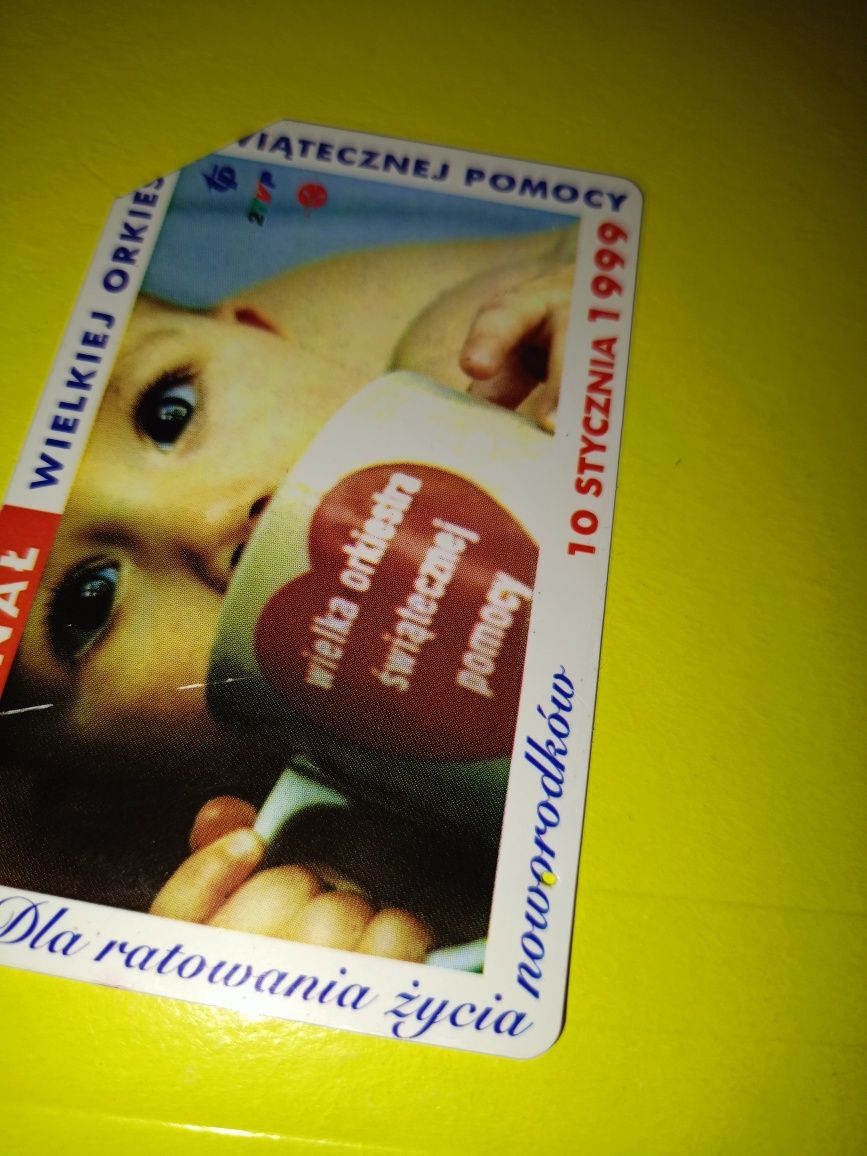 Karta telefoniczna WOŚP 1999