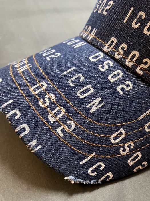 Dsquared2 markowa czapka bejsbolówka jeansowa NEW