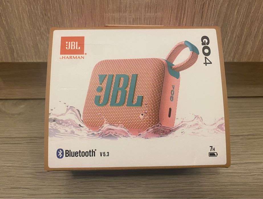Nowy Oryginalny Głośnik Przenośny Bluetooth JBL Go 4 Pudrowy Różowy
