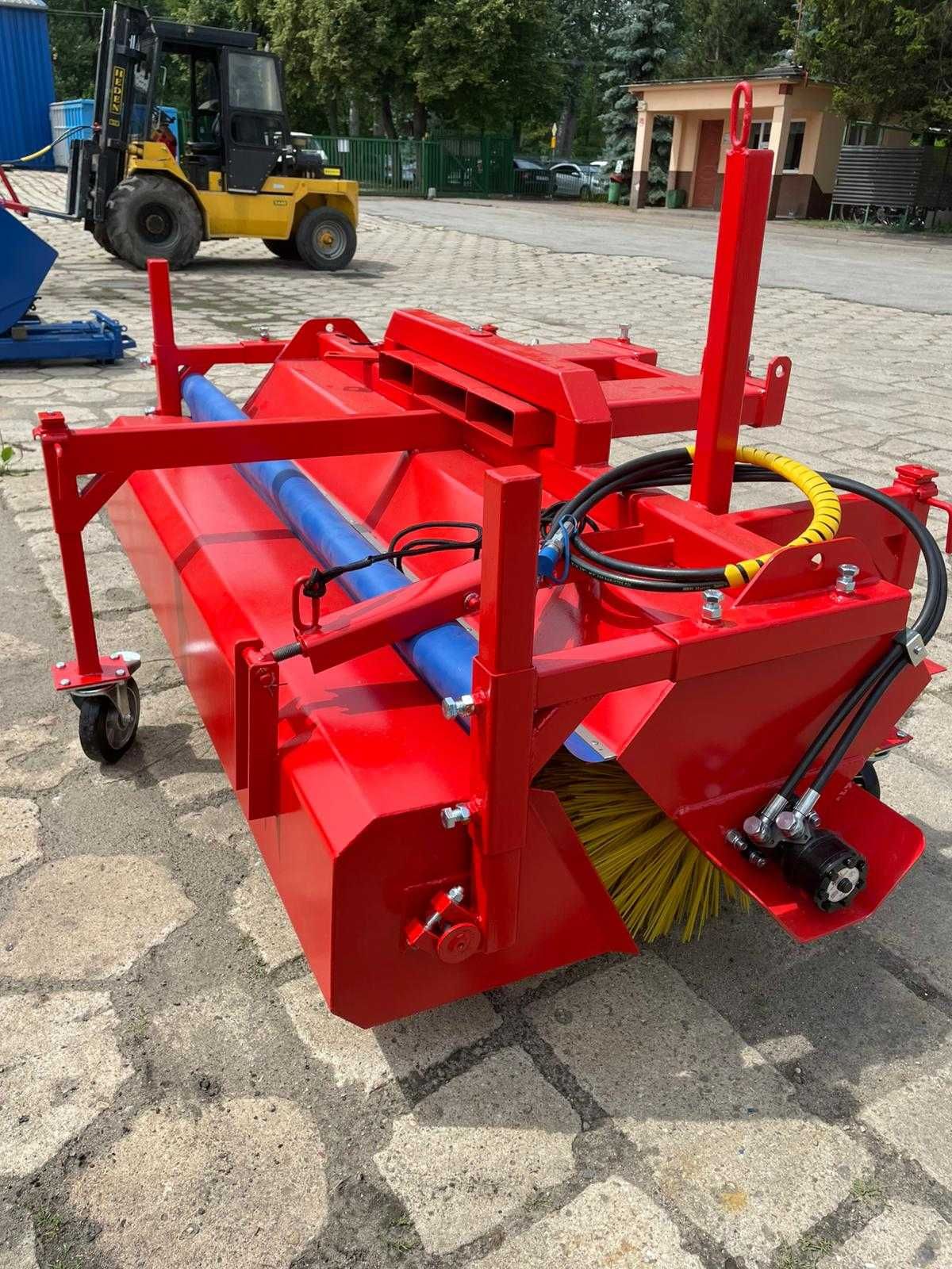 Zamiatarka hydrauliczna do wózka widłowego 160 cm | z koszem