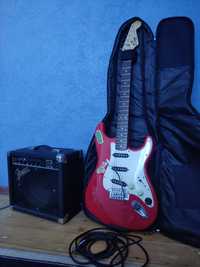 Fender Squier Stratocaster с комбоусилителем Fender