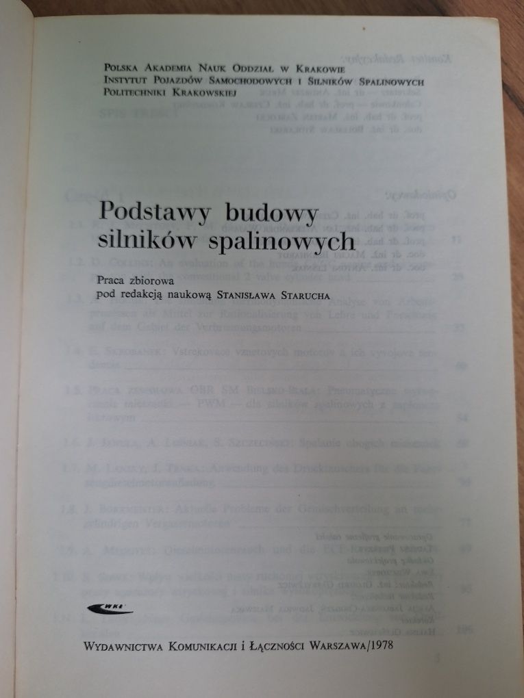 Podstawy budowy silników spalinowych Stachura