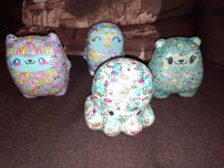 Игрушки антистресс мишка, кошка, сова, осьминог