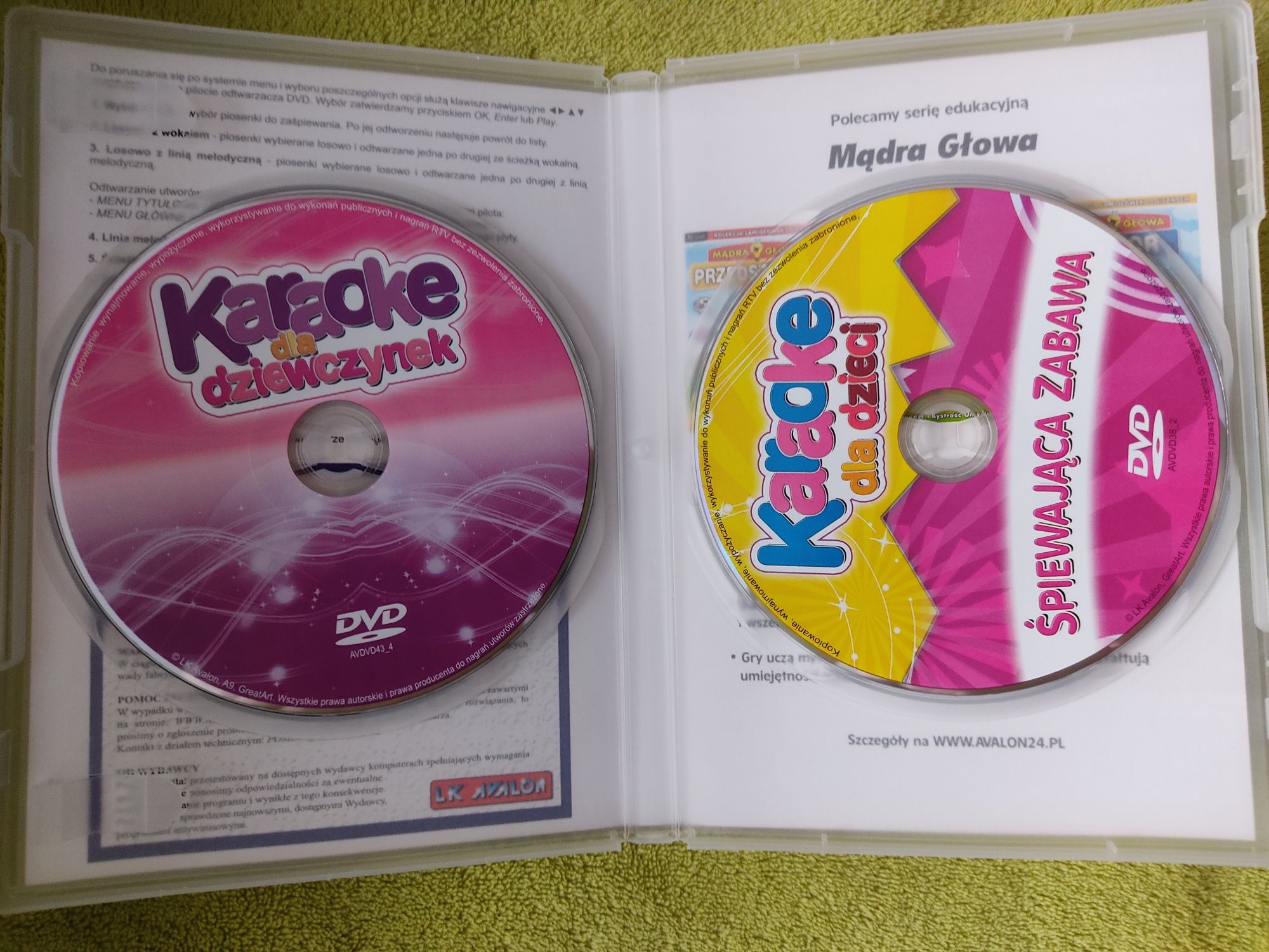Karaoke dla dziewczynek dla dzieci DVD