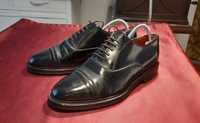 Buty skórzane czarne super stan rozmiar 43 styl 1930/1940