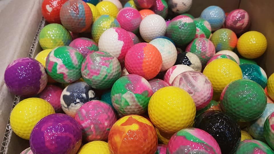 20szt. Piłki Golfowe mix kolorów szalone barwy NOWE MiniGolf, Golf