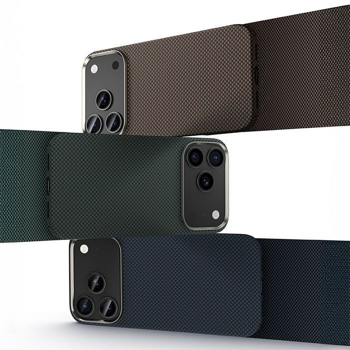 Etui Armor Tint Kevlar 1000D (0070) do Iphone 17 Pro Max złoty