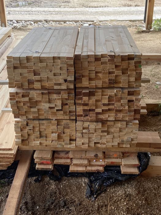 deski. listewki 22mm x 45 mm x 1mb - 1780 sztuk, suszone, strugane