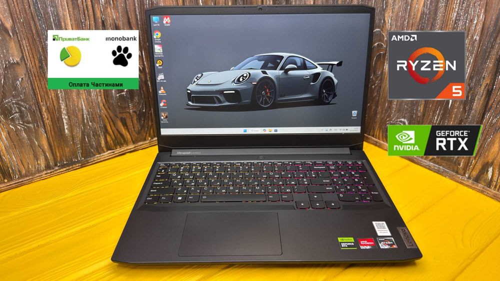 Надійний Ігровий Ноутбук Lenovo Ideapad Gaming 3 15ACH6 /RTX 2050 4 GB