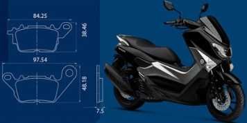 Pastilha freio pcx/cb125f/nmax/vision travagem