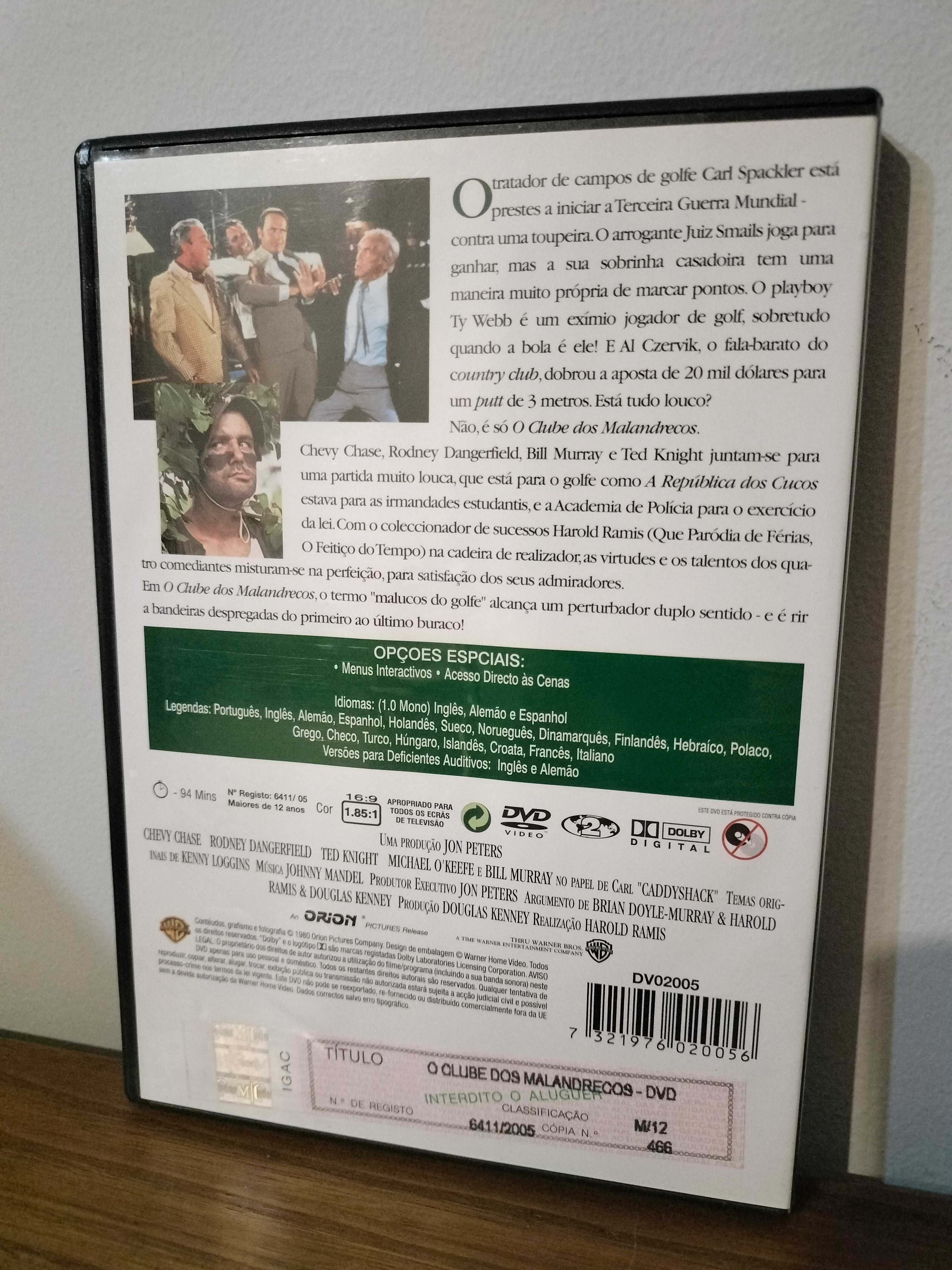 Filme DVD: O Clube dos Malandrecos - Caddyshack